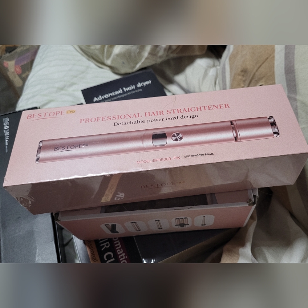 Pink Hair Straightener by Bestope